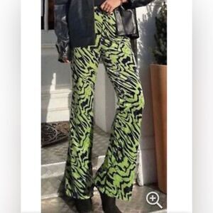 Zara High Waisted Velvet Pants